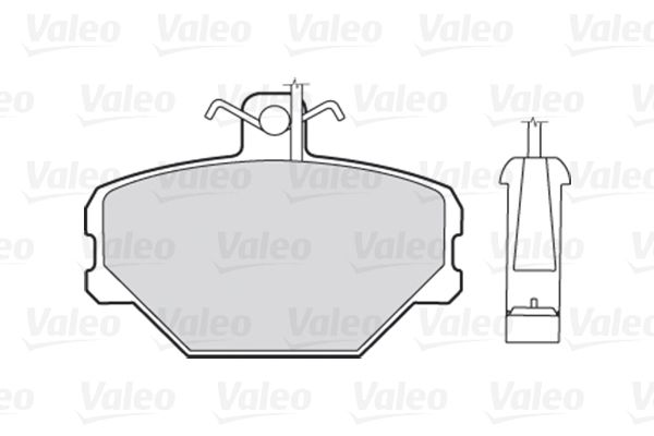 VALEO Bremsbelagsatz, Scheibenbremse (301095)