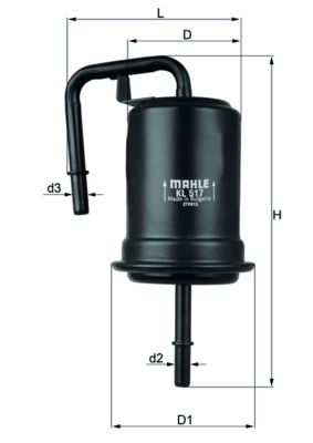 KNECHT Kraftstofffilter (KL 517) Thumbnail