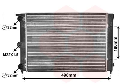 VAN WEZEL Kühler, Motorkühlung (58002039) Thumbnail