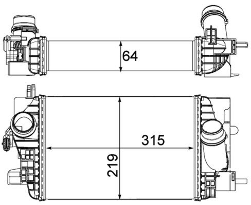MAHLE Ladeluftkühler (CI 235 000P)