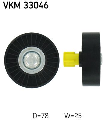 SKF Umlenk-/Führungsrolle, Keilrippenriemen (VKM 33046)