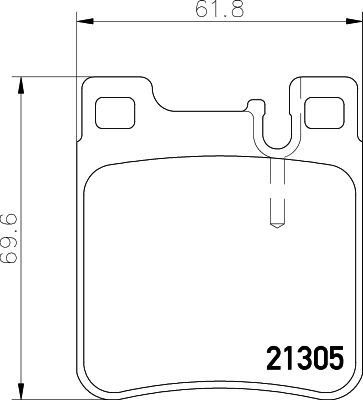 HELLA Bremsbelagsatz, Scheibenbremse (8DB 355 007-581)