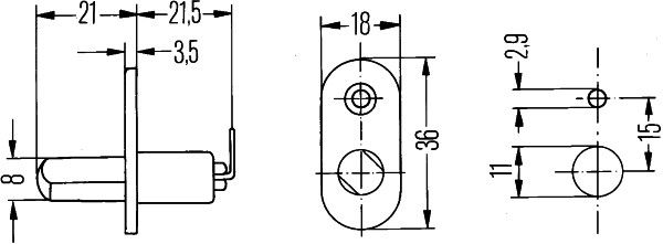 HELLA Schalter, Türkontakt (6ZF 005 388-001) 04082300191356 6ZF 005 388-001