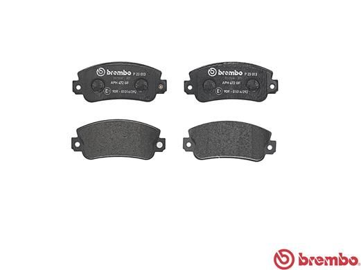 BREMBO Bremsbelagsatz, Scheibenbremse (P 23 013)