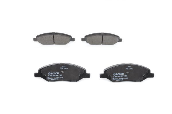 BOSCH Bremsbelagsatz, Scheibenbremse (0 986 494 867)