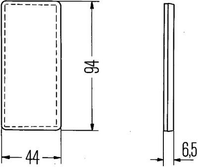 HELLA Rückstrahler (8RA 003 326-031)