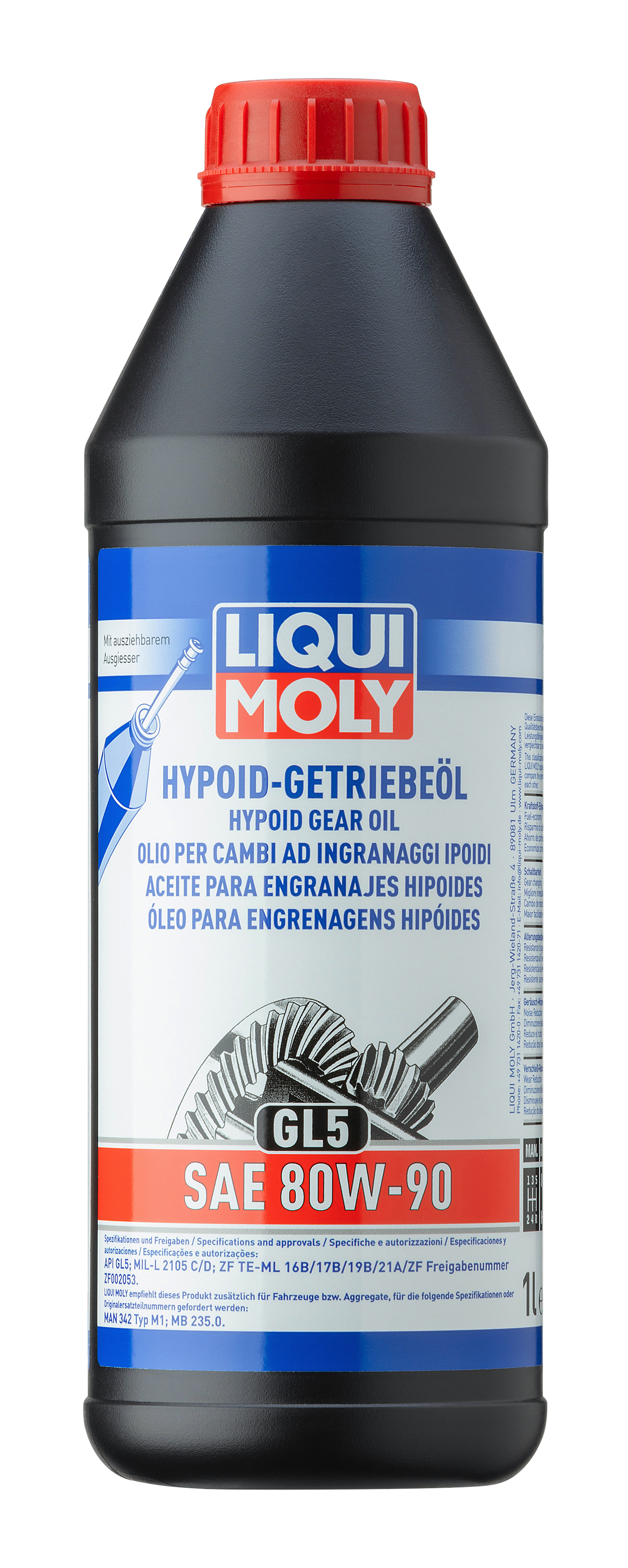 LIQUI MOLY Hypoid-Getriebeöl (GL5) SAE 80W-90, 1 l (4406)