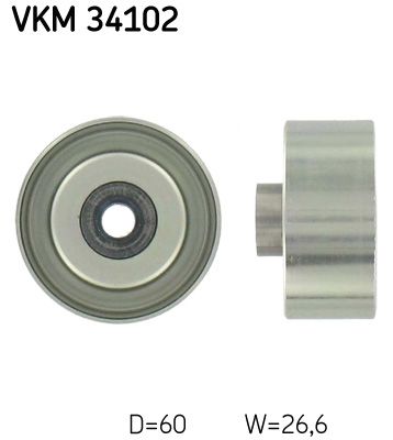 SKF Umlenk-/Führungsrolle, Keilrippenriemen (VKM 34102)