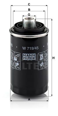 MANN-FILTER Ölfilter (W 719/45)
