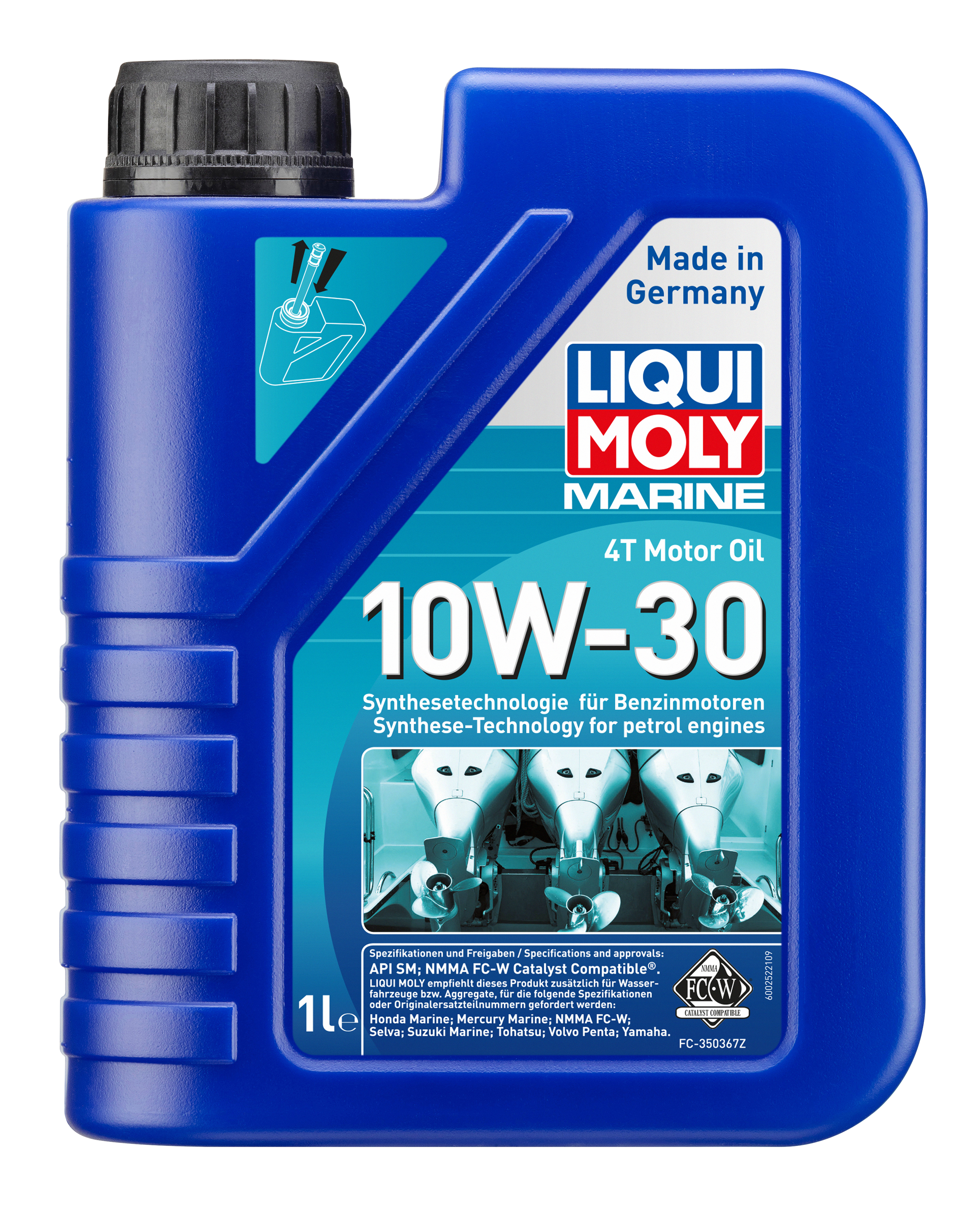 LIQUI MOLY Marine 4T Motor Oil 10W-30, 1 l (25022)