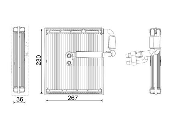 MAHLE Verdampfer, Klimaanlage (AE 27 000P)