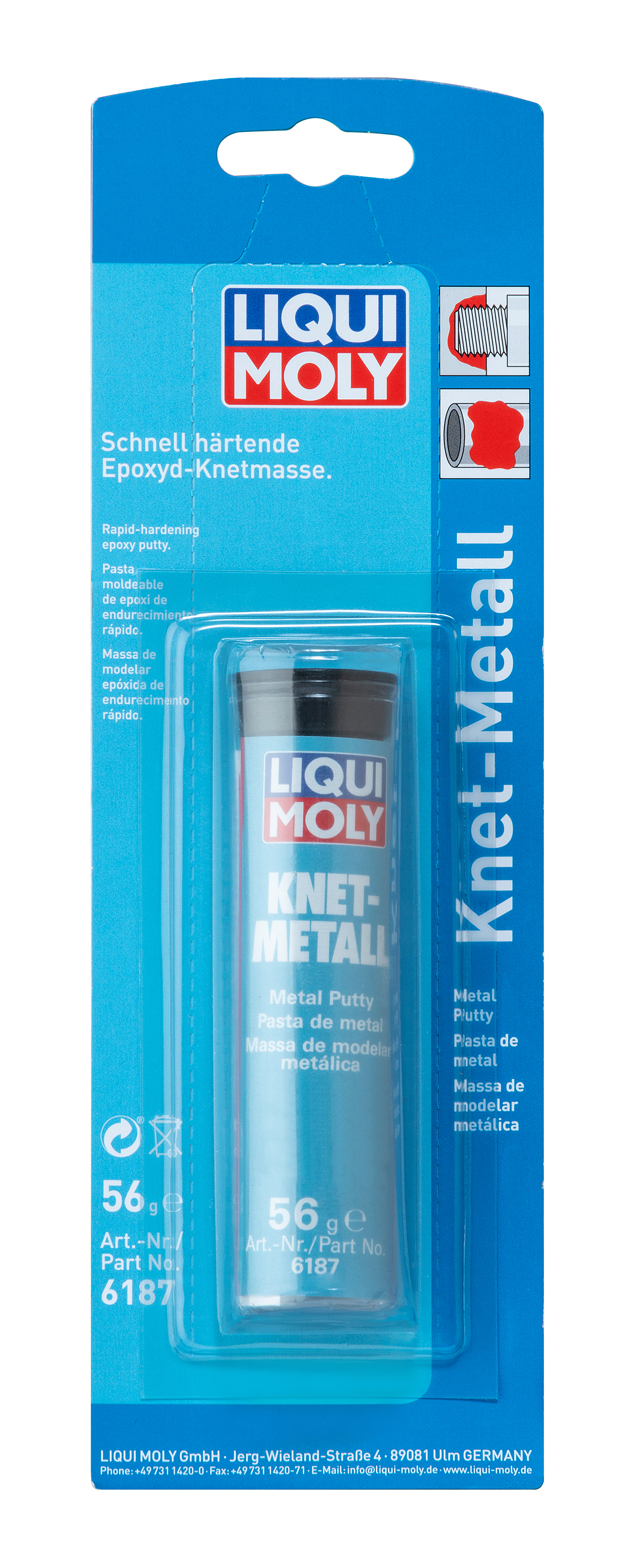 LIQUI MOLY Knetmetall, 56 g (6187)