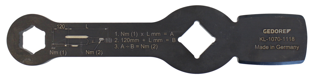 Schlagschlüssel, 6-kant Profil SW 18 (KL-1070-1118)