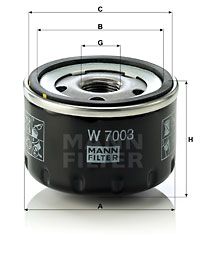 MANN-FILTER Ölfilter (W 7003)