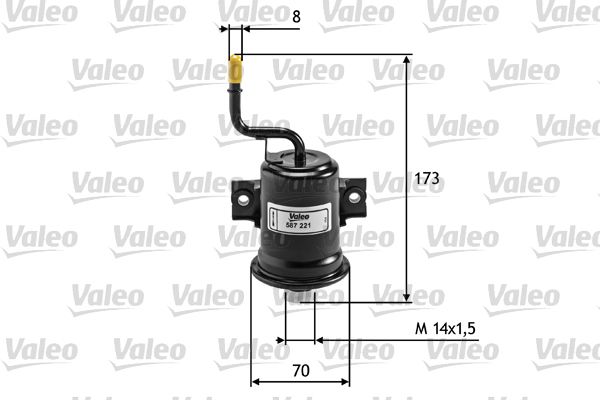 VALEO Kraftstofffilter (587221)