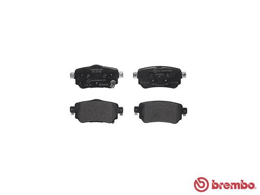 BREMBO Bremsbelagsatz, Scheibenbremse (P 56 098)
