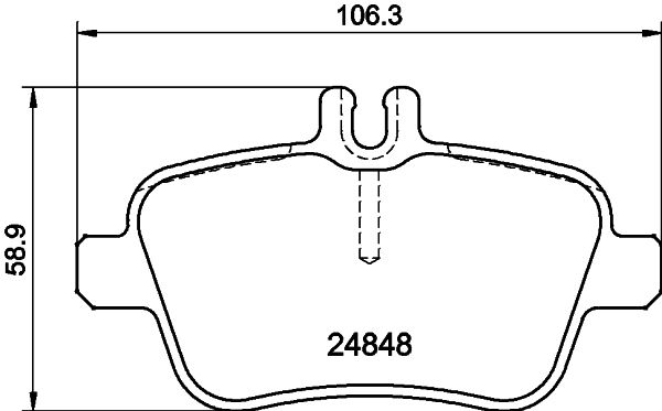 HELLA Bremsbelagsatz, Scheibenbremse (8DB 355 032-061)