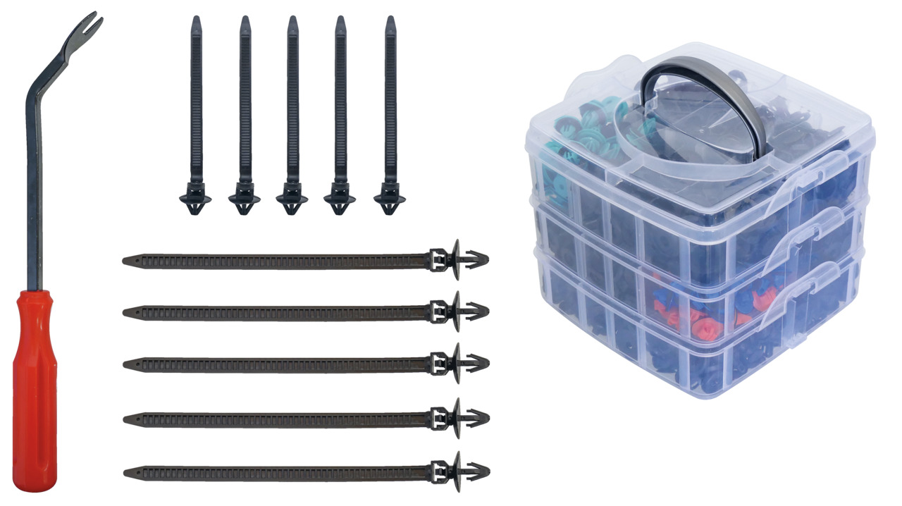 Befestigungsclip-Set mit Demontagehebel, 676 tlg. (R19002676)