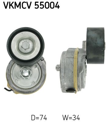 SKF Spannrolle, Keilrippenriemen (VKMCV 55004)