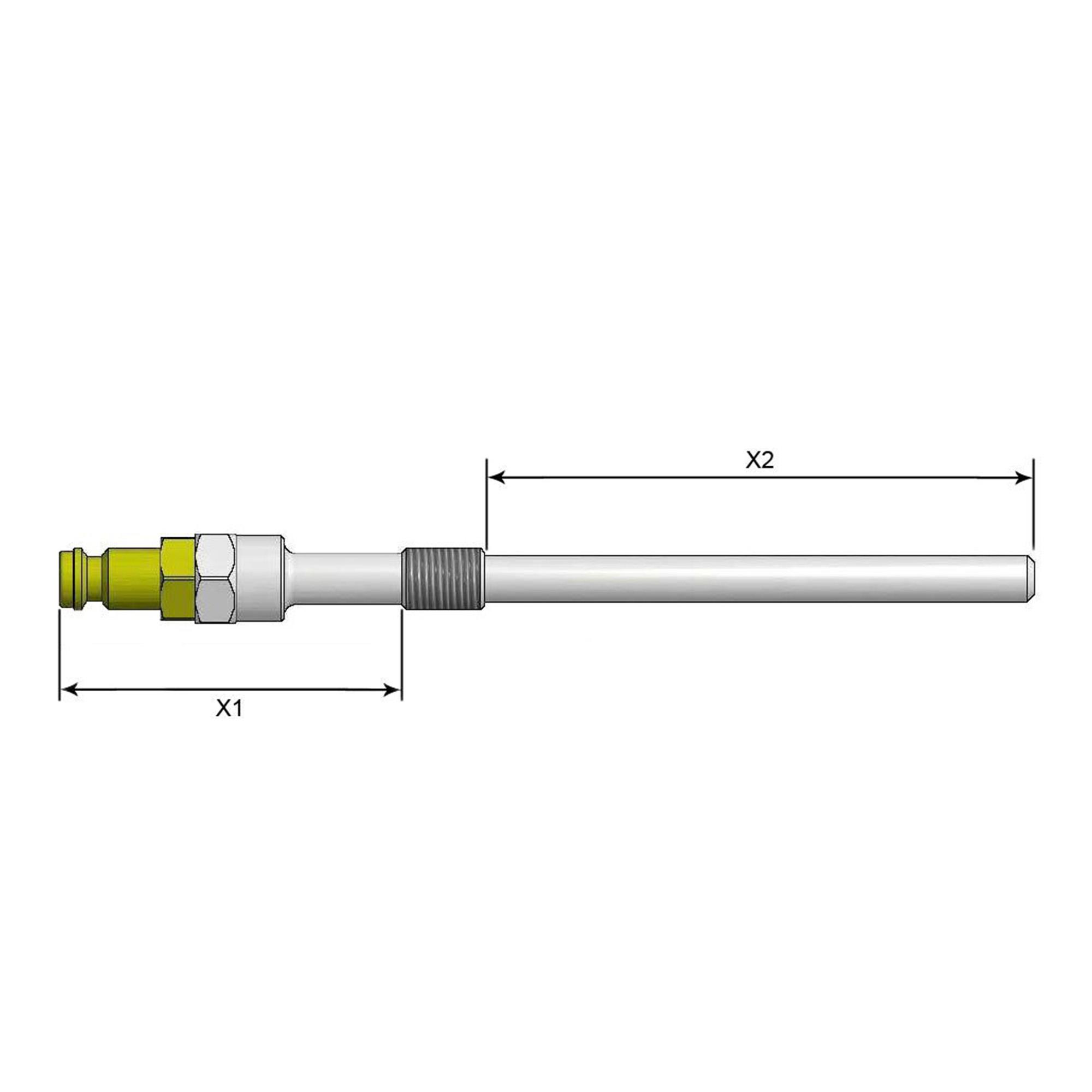 M10 x 1 Prüfadapter für Kompressionsprüfer, 146 mm