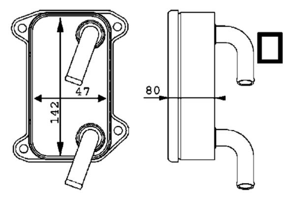 MAHLE Ölkühler, Motoröl (CLC 40 000P) 4057635067805 CLC 40 000P