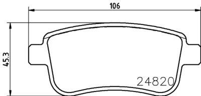 HELLA Bremsbelagsatz, Scheibenbremse (8DB 355 025-421)