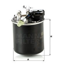 MANN-FILTER Kraftstofffilter (WK 820/17) Thumbnail