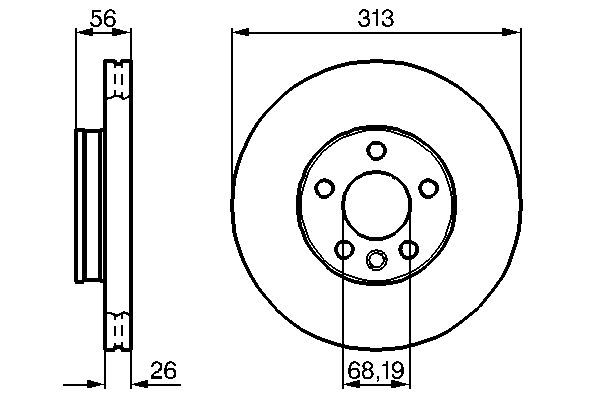 BOSCH Bremsscheibe (0 986 478 296) BOSCH Bremsscheibe (0 986 478 296)