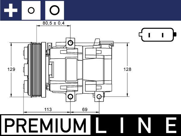 MAHLE Kompressor, Klimaanlage (ACP 88 000P) MAHLE Kompressor, Klimaanlage (ACP 88 000P)
