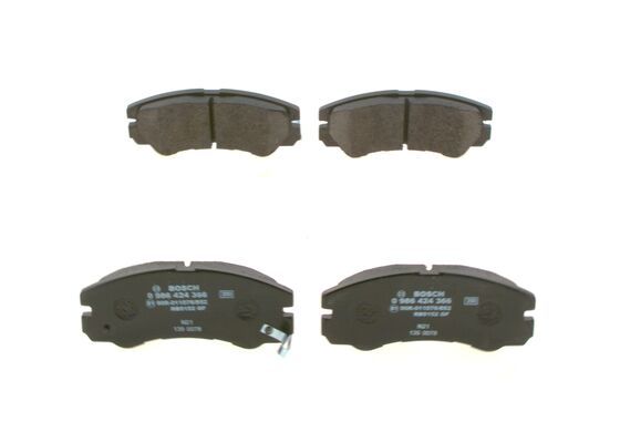 BOSCH Bremsbelagsatz, Scheibenbremse (0 986 424 366)