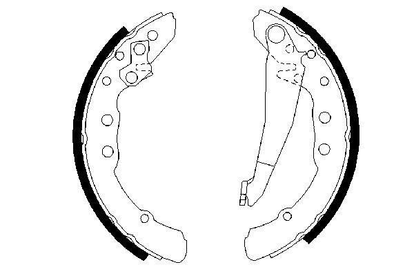 BOSCH Bremsbackensatz (0 986 487 281)