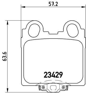 BREMBO Bremsbelagsatz, Scheibenbremse (P 83 045)