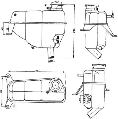 MAHLE Ausgleichsbehälter, Kühlmittel (CRT 121 000S)
