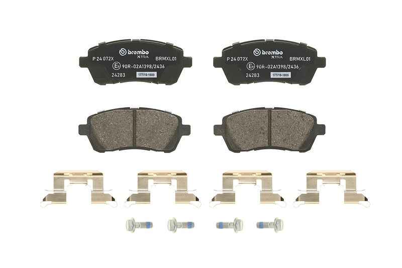 BREMBO Bremsbelagsatz, Scheibenbremse (P 24 072X)