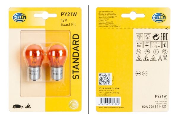 HELLA Glühlampe, Blinkleuchte (8GA 006 841-123)