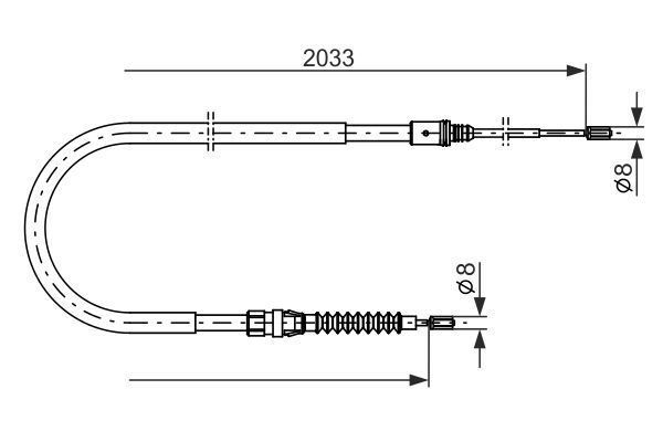 BOSCH Seilzug, Feststellbremse (1 987 482 190) Thumbnail