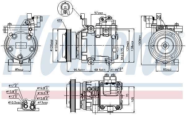 NISSENS Kompressor, Klimaanlage (89286) NISSENS Kompressor, Klimaanlage (89286)