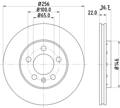 HELLA Bremsscheibe (8DD 355 127-291)