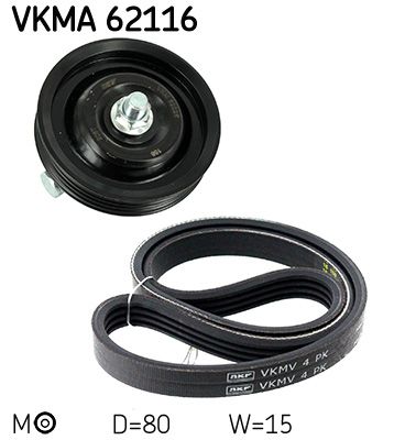 SKF Keilrippenriemensatz (VKMA 62116)