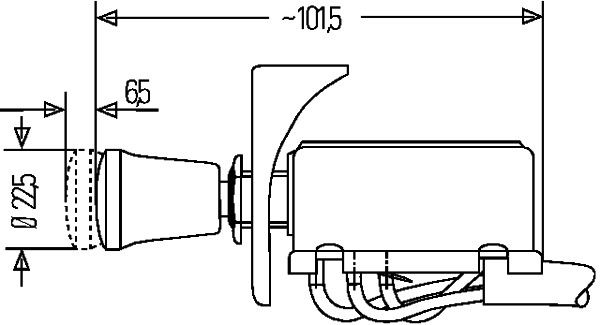 HELLA Warnblinkschalter (6HD 002 535-101)