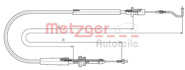 METZGER Gaszug (11.0636) 4250032404376 11.0636