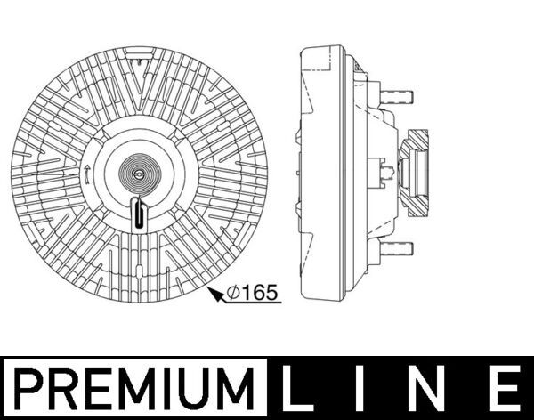 MAHLE Kupplung, Kühlerlüfter (CFC 21 000P) MAHLE Kupplung, Kühlerlüfter (CFC 21 000P)