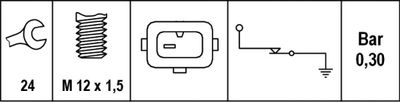 HELLA Öldruckschalter (6ZL 006 097-001) 4082300055047 6ZL 006 097-001