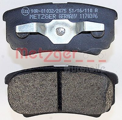 METZGER Bremsbelagsatz, Scheibenbremse (1170306)