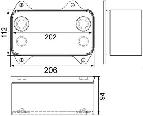 MAHLE Ölkühler, Motoröl (CLC 63 000P) MAHLE Ölkühler, Motoröl (CLC 63 000P)
