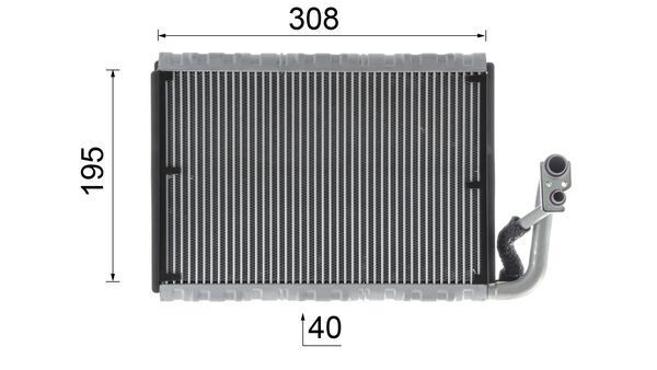 MAHLE Verdampfer, Klimaanlage (AE 91 000P) MAHLE Verdampfer, Klimaanlage (AE 91 000P)