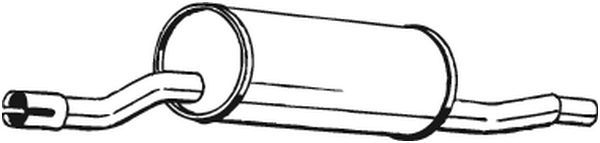 BOSAL Mittelschalldämpfer (135-465) Thumbnail