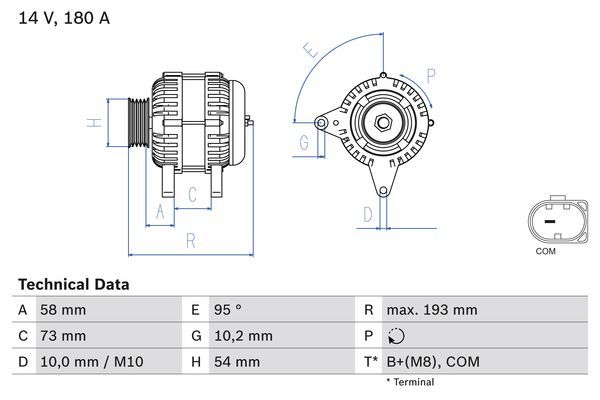BOSCH Generator (0 986 083 330)