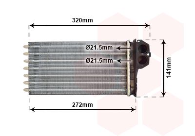 VAN WEZEL Wärmetauscher, Innenraumheizung (40006356) Thumbnail
