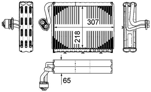 MAHLE Verdampfer, Klimaanlage (AE 108 000P) 4057635044585 AE 108 000P